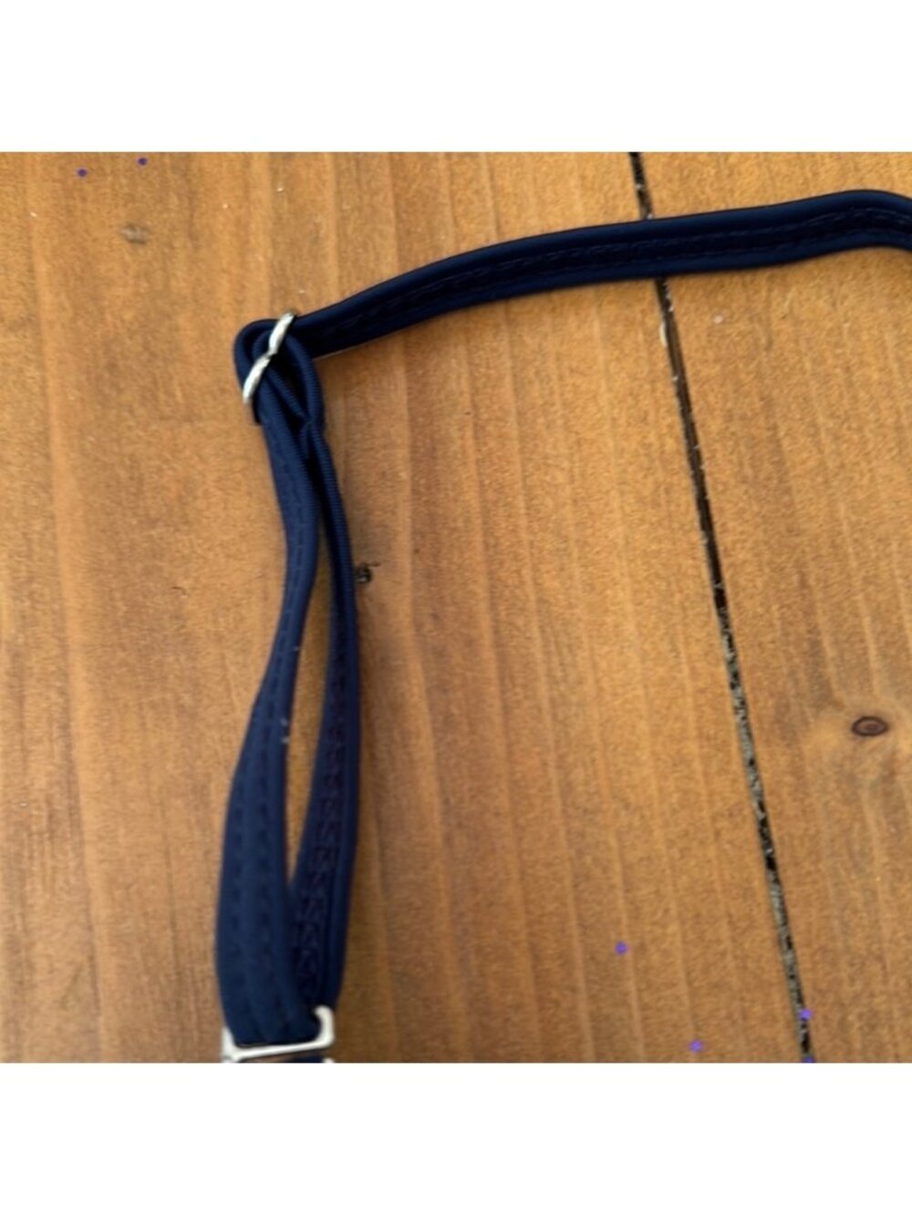 Navy Blue Halter bathing suit top women’s xl - Picture 5 of 10